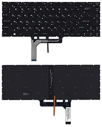 Клавіатура для ноутбука MSI (GS65, GS65VR) Black з підсвічуванням (Light)