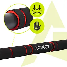 Турнік розсувний Actiget 62-100 см ACT0167 Black/Red - мініатюра 8