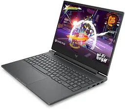 Ноутбук HP 15.6 Victus 15-fa2711ua FHD IPS AG/Intel i5-13420H/16GB/512SSD/RTX 4050 6GB/DOS/Grey (BF1H6EA) - мініатюра 2