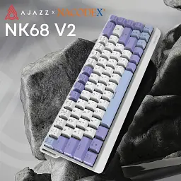 Клавіатура Ajazz NacodeX NK68 V2 Red Switch LED USB UA Purple/White/Blue (NK68-V2-R-PWB) - мініатюра 5