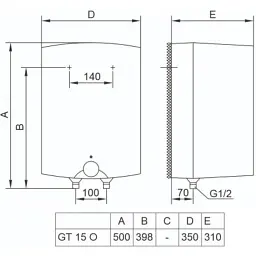 Бойлер TIKI Mini P 15V9 (GT15OMINI_TIKI) (700188) - мініатюра 4