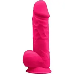 Фалоімітатор з вібрацією SilexD Norman Vibro Pink (MODEL 1 Size 8,5in)