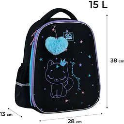 Рюкзак GoPack Education напівкаркасний 165M Meowjestical (GO25-165M-2) - мініатюра 3