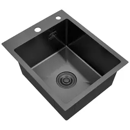 Мийка кухонна Kroner PVD Schwarze-4050HM (CV035374) - мініатюра 3