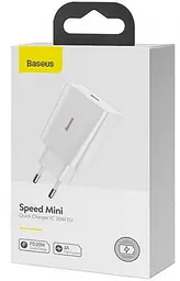 Мережевий зарядний пристрій Baseus Speed ​​Xiaomini 1Type-C 20W CCFS-SN02 White - мініатюра 2