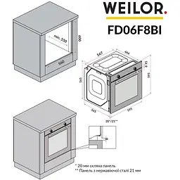 Духова шафа Weilor FDO6F8BI - мініатюра 19