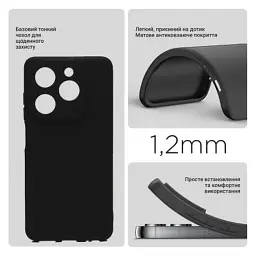 Чохол до мобільного телефона BeCover Infinix Smart 8 Plus (X6526) Black (710884) - мініатюра 2