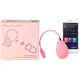 Смарт-віброяйце Magic Motion Sundae Pink - мініатюра 4