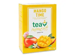 Чай фасований зелений Tea Moments 90 г Mango Time