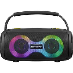 Акустична система 1.0 Defender S450, 10Вт RGB/BT/FM/USB/TF/AUX/TWS чорна