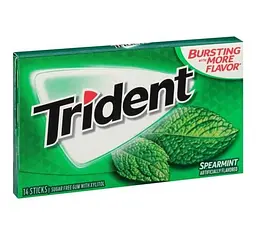 Жуйки Trident spearmint 14 sticks