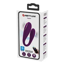 Вібратор - Pretty Love August Stimulator Dark Purple (App) - мініатюра 2