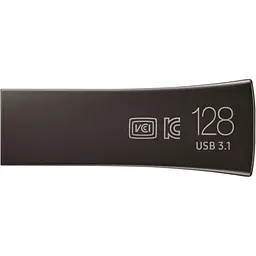 USB флеш-накопичувач Samsung Bar Plus 128GB USB-A 3.1 Titan Gray (MUF-128BE4/APC) [136853] - мініатюра 6