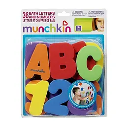 Англійські літери та цифри для ванни Munchkin WJ087 36 шт. комплект - мініатюра 1