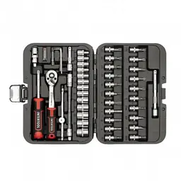 Набір інструментів Intertool Storm ET-8046, 46 од, Cr-V, 1/4", у кейсі - мініатюра 2