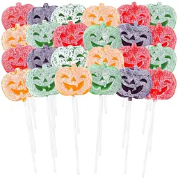 Льодяники на паличці Halloween Pumpkin Tattoo Lollipop 24 шт, 288г - мініатюра 2