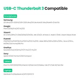 Кабель Ugreen Mini Jack 3.5mm to USB Type C CM450 DAC-чіп 1м Black (25108) - мініатюра 9