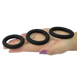 Ерекційні кільця Power Plus Soft Silicone Snug Ring Black - мініатюра 4