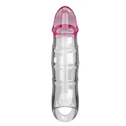 Насадка на пеніс Pretty Love Penis Sleeve Damell, 19.8 см (прозорий) - мініатюра 7