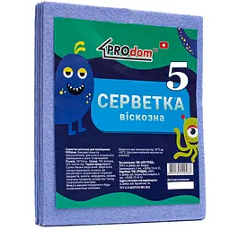 Серветки віскозні Prodom 36 x 30 см 5 шт