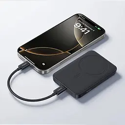 Бездротовий магнітний повербанк Baseus 10000 mAh 22.5 Вт із зарядкою MagSafe для iPhone УМБ чорний - мініатюра 6