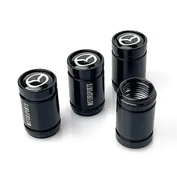 Захисні ковпачки на ніпеля Mazda Чорні 4 шт - мініатюра 2