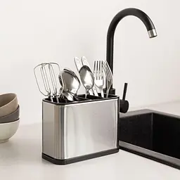 Органайзер для кухонного приладдя МВМ My Home, нержавіюча сталь (KP-65 SS/BLACK) - мініатюра 4