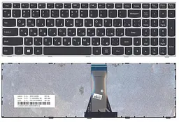 Клавіатура для ноутбука Lenovo IdeaPad (G50-70, G50-30), Black, (Gray Frame) - мініатюра 3