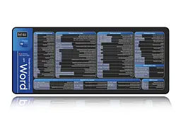 Великий килимок для мишки WorkPlaceShop Поєднання клавіш для Word 700 x 300 мм