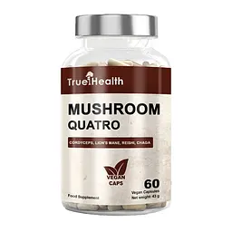 Суміш грибів True Health Mushroom Quatro, 60 вегакапсул