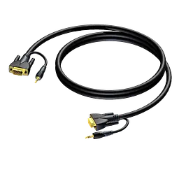 Кабель VGA+audio-VGA+audio 25 м Procab CLV115/25 - мініатюра 1