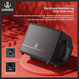 Портативна акустика Xdobo BMTL Artist 300W з пультом бездротова - мініатюра 3