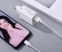 Зарядний пристрій Xiaomi USB Wall Charger 67 W White with USB-C Cable BHR6035EU - мініатюра 4