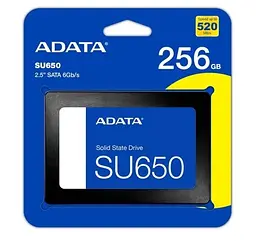 Твердотільний накопичувач SSD 256Gb, Ultimate SU650, SATA3, 2.5", 3D TLC, 520/450 МБ/с ADATA teh0019730 - мініатюра 2
