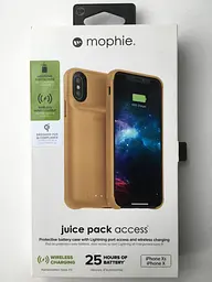Чохол-акумулятор із бездротовою зарядкою Mophie Juice Pack Access Power Bank 2000 mAh для iPhone X/XS Gold - мініатюра 3