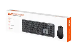 Комплект бездротова клавіатура та миша 2E MK-440 Grey-Black WL/BT, EN/UK - мініатюра 9