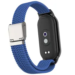 Ремінець для Xiaomi Smart Band 10/9/8, Braided Solo Loop, синій, нейлоновий плетений браслет, еластичний змінний ремінець для фітнес-трекера з надійним кріпленням, ArmorStandart (ARM86880) - мініатюра 2