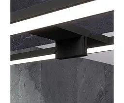 Дзеркало Sanwerk СІМПЛІ "Мініма" 80*65 зі світильником LED "СМАРТ" black AL 30 см (ZS0000350) - мініатюра 2