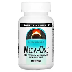 Вітаміни та мінерали Source Naturals Mega-One 60 таблеток