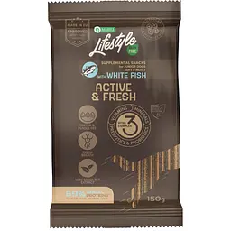 ласощі з рибою для молодих собак Nature's Protection Lifestyle Grain Free White fish Active & Fresh 150 г