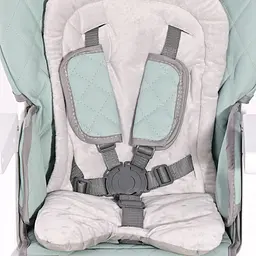 Складаний дитячий стільчик для годування з народження Party Lemon Curry Leather Lorelli Жовтий - мініатюра 4