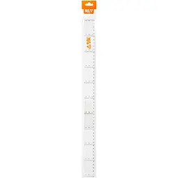 Лінійка Yes Orange Line 50 см прозора (370735) - мініатюра 2