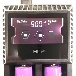 Зарядний пристрій для акумуляторів HC2 Charger на 2 акумулятори 18650 та інших - мініатюра 7