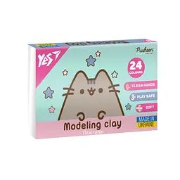 Пластилін YES Pusheen 24 кольорів 480 г (540685)