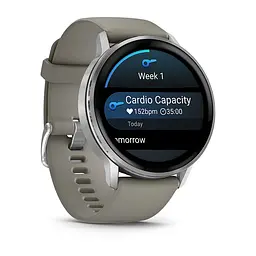 Смарт-годинник Garmin Venu 4 45mm Silver Bezel with Silver Gray Silicone Band (010-03014-01) - мініатюра 6