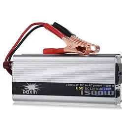 Універсальний автомобільний інвертор UKC 12V/220V 1500W перетворення напруги