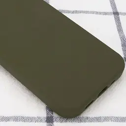 Чохол Silk Full Protective (AA) NO LOGO для Apple iPhone X / XS (5.8") Зелений / Dark Olive - мініатюра 3