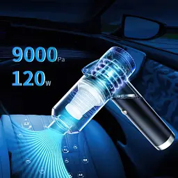 Пилосос автомобільний Q8 портативний потужний акумуляторний White (16405) - мініатюра 8