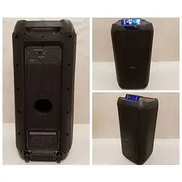 Автономна акустична система Goldteller GT-5080 з двома мікрофонами та світломузикою чорна (GT-5080_8536) - мініатюра 5
