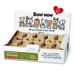 Ласощі для собак Bow wow натуральні кісточки з яловичиною та колагеном (30 шт/уп) box